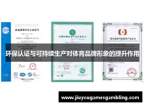 环保认证与可持续生产对体育品牌形象的提升作用